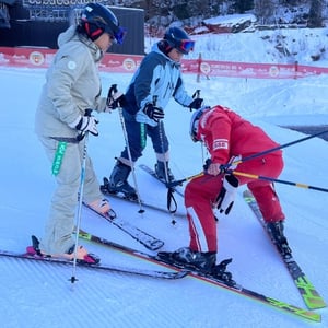 Premier entraînement sur neige